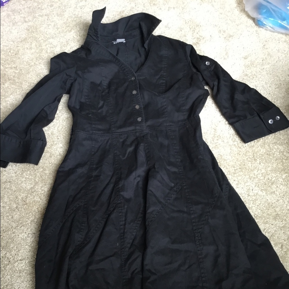 Black long sleeved dress